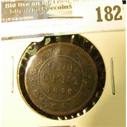 1859 Canada Large Cent. VF.