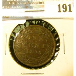 1896 Canada Large Cent. VF+