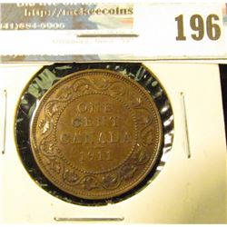 1911 Canada Large Cent. Brown AU.