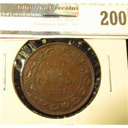 1918 Canada Large Cent. Brown AU.