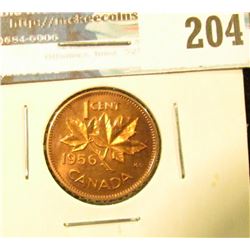 1956 Canada Maple Leaf Cent. Prooflike Red.