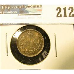 1906 Canada Five Cent Silver. EF.