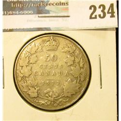 1912 Canada Silver Half-Dollar. Good.