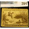 Image 1 : RW9 1942 Federal Migratory Bird Hunting and Conservation Stamp, not signed, no gum.