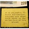 Image 2 : RW15 1948 Federal Migratory Bird Hunting and Conservation Stamp, signed, no gum.