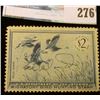 Image 1 : RW22 1955 Federal Migratory Bird Hunting and Conservation Stamp, signed, no gum.