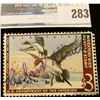 Image 1 : RW29 1962 Federal Migratory Bird Hunting and Conservation Stamp, signed, no gum.