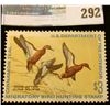 Image 1 : RW38 1971 Federal Migratory Bird Hunting and Conservation Stamp, not signed, hinged.