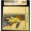 Image 1 : RW44 1977 Federal Migratory Bird Hunting and Conservation Stamp, plate number single, not signed, NH
