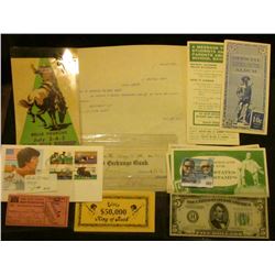 1900 letter on letter head "E. Bement's Sons Lansing Michigan"; $5,000 & $50,000 Elvis King of Rock 