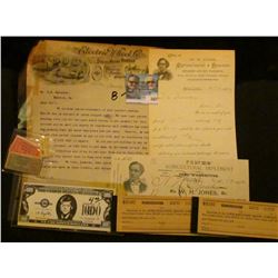 1894 Receipt and Invoice "Jones' Agricultural Implement and Seed Warehouse…Philadelphia, Pa."; 1902 