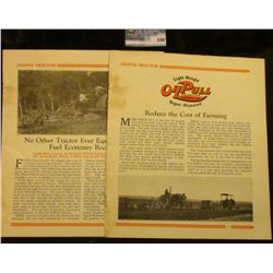 1929 Advertising booklet which 'Doc' valued at $150 "Oilpull Tractor Light-Weight OilPull Tractor La