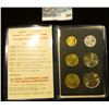 Image 2 : 1971 Jerusalem, Israel Specimen Six-piece set in original holder as issued.