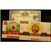 Image 2 : (5) different Mint condition colorful Cigar Box labels and a 1979 Stock Certificate for 100 Shares o