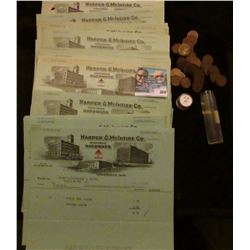 Large group of 1920 era invoices  Harper & McIntire Co. Wholesale Hardware…Cedar Rapids, Iowa… ; & a
