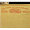Image 2 : Unissued "Iowa Central Air Line Rail-Road Co. Town Lot Scrip", Payable at 8 per cent interest March 