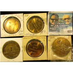 1882-1982 Neola, Ia. Centennial Medal, 39mm, Brass, BU; 1904-2004 Yetter, Ia. Centennial Medal, 39mm