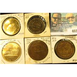 1870-1970 Hawkeye, Ia. Centennial Medal, Brass, BU; 1869-1969 Emerson, Ia. Centennial Medal, antique