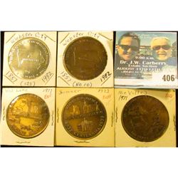 1877-1977 Wall Lake Centennial Medal, brass, 39mm, BU; 1872-1972 Sumner, Iowa Centennial Medal, high