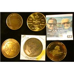 1881-1981 Springville, Iowa Centennial Brass Medal, BU; 1883-1983 Moorland Iowa Centennial Brass Med