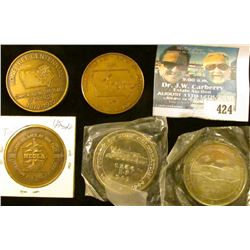 1880-1973 No.4 Bridges of Madison County Medal, BU, white metal; 1906 1982 No. 7 Creston, Iowa Fourt