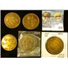 Image 1 : 1873-1973 Adair, Iowa Centennial Brass Medal, BU; "125 in 1995" Ogden, Illinois Brass Medal, 39mm, B