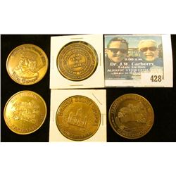 1883-1983 Gravity, Iowa Centennial Brass Medal, BU; "Town of Amherst New York150 Years of Progress 1