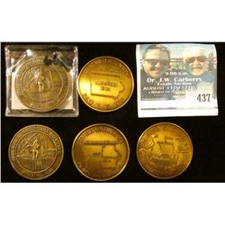 1976 Bicentennial Medals: Scandinavian Dollar Story City; Alexander, Ia.; Muscatine, Ia.; Colo, Ia.;