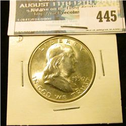1950 D Franklin Half Dollar, Brilliant Uncirculated.