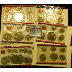 1974, 75, 76, 77, 78, & 79 U.S. Mint Sets. All original as issued. (total face value $19.10)