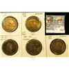 Image 1 : (5) Different Iowa Centennial Medals, includes: Ferguson, Carson, Corwith, Curlew, & Clarion, Iowa.