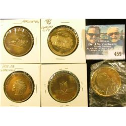 2005 Emmetsburg, Iowa Irish Dollar, brass, 39mm, BU; 1854-1979 Grinnell, Iowa 125th Year Medal, bras