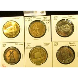 1986 "Nordic Center of America…", Decorah, Iowa Brass Medal, 39mm, Unc; (2) 1846 Samuel J. Kirkwood 