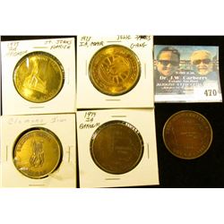(5) Different Iowa Centennial Medals, includes: Clemons Grove, Deep River, Adair, Arcadia, & Barnum,