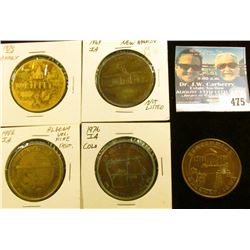 (5) Different Iowa Centennial Medals, includes: Rippey, New Hampton, Odebolt, Colo, & Algona, Iowa.