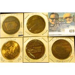 (5) Different Iowa Centennial Medals, includes: Modale, Mediapolis, Rockwell City Third Issue, Rowle
