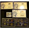 Image 1 : 2001, 2002, AND 2005 PROOF SETS IN ORIGINAL GOVERNMENT PACKAGING.  EACH SET COMES WITH 5 PROOF STATE