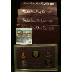 1984, 1986, 1987, AND 1987 PROOF SETS