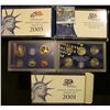 Image 2 : 2000 S PROOF STATE QUARTER SET, 2001 S PROOF SET, AND 2005 S PROOF SETS