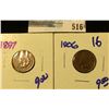 Image 1 : 1897 AND 1906 INDIAN HEAD CENTS