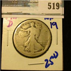 1917-D OBVERSE MINT MARK WALKING LIBERTY HALF DOLLAR