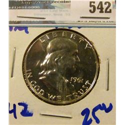 1961 PROOF FRANKLIN HALF DOLLAR