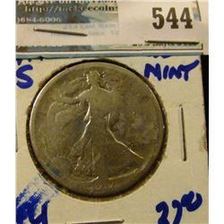 1917-S REVERSE MINT MARK WALKING LIBERTY HALF DOLLAR