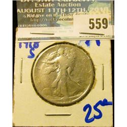 1918-S WALKING LIBERTY HALF DOLLAR