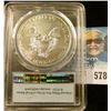 Image 2 : 2016 AMERICAN SILVER EAGLE GRADED MS 7O FIRST STRIKE BY PCGS