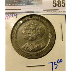 1894 MEDAL COMMEMORATING THE ROYAL VISIT OF THE THE DUKE AND DUCHESS OF YORK TO LEEDS