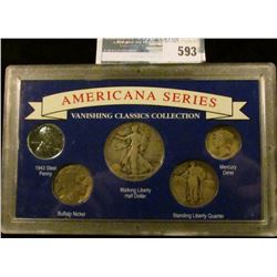 AMERICAN COIN SERIES COIN SET WHICH INCLUDES A 1939 WALKING LIBERTY HALF DOLLAR