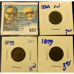 1864-CN, 1875, AND 1879 INDIAN HEAD CENTS