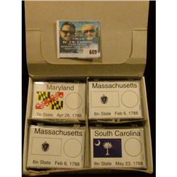 BOX OF SNAP TITE STATEHOOD QUARTER HOLDERS