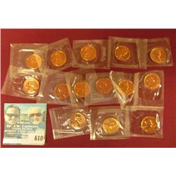 6 PROOF WHEAT CENTS AND 8 PROOF MEMORIAL CENTS